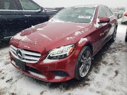 Mercedes-Benz c-Class salvage cars for sale: 2020 Mercedes-Benz C 300 4matic