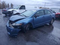 Honda Civic salvage cars for sale: 2010 Honda Civic VP