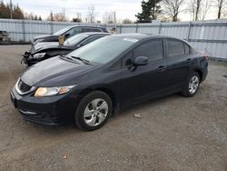 Honda salvage cars for sale: 2013 Honda Civic LX