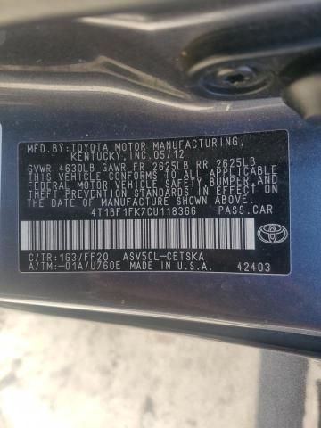 2012 Toyota Camry Base