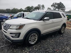 Ford Explorer salvage cars for sale: 2017 Ford Explorer XLT