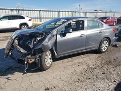 Honda Civic lx salvage cars for sale: 2012 Honda Civic LX