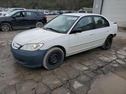 Honda Civic salvage cars for sale: 2005 Honda Civic LX