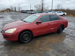 Honda Accord salvage cars for sale: 2007 Honda Accord EX