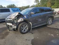 Toyota Highlander salvage cars for sale: 2015 Toyota Highlander LE