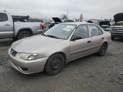 Salvage cars for sale from Copart Eugene, OR: 2001 Toyota Corolla CE