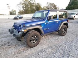 Jeep Wrangler Sport salvage cars for sale: 2018 Jeep Wrangler Sport