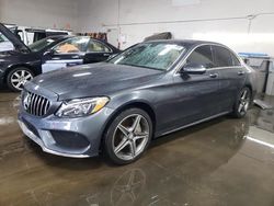 Mercedes-Benz c-Class salvage cars for sale: 2015 Mercedes-Benz C 300 4matic