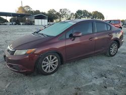 Honda Civic salvage cars for sale: 2012 Honda Civic EX