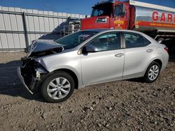 Salvage cars for sale from Copart Appleton, WI: 2016 Toyota Corolla L