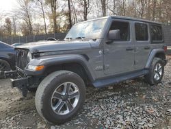 Jeep Wrangler salvage cars for sale: 2021 Jeep Wrangler Unlimited Sahara