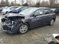 Subaru Impreza salvage cars for sale: 2018 Subaru Impreza Premium