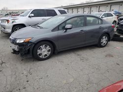 Honda salvage cars for sale: 2012 Honda Civic Hybrid