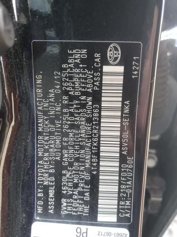 2012 Toyota Camry Base