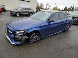 Mercedes-Benz c-Class salvage cars for sale: 2018 Mercedes-Benz C 43 4matic AMG