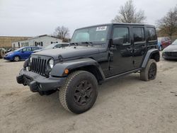 Jeep Wrangler salvage cars for sale: 2016 Jeep Wrangler Unlimited Sahara