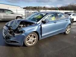 2018 Ford Fusion SE en venta en Assonet, MA