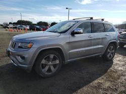 Jeep Grand Cherokee salvage cars for sale: 2016 Jeep Grand Cherokee Overland