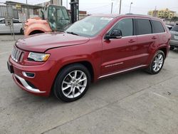 Jeep Grand Cherokee salvage cars for sale: 2015 Jeep Grand Cherokee Summit