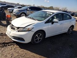 Honda Civic salvage cars for sale: 2015 Honda Civic SE