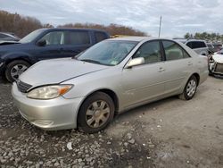 Toyota Camry salvage cars for sale: 2002 Toyota Camry LE