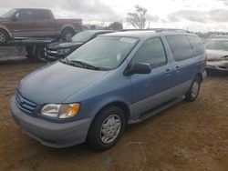 Toyota Sienna le salvage cars for sale: 2002 Toyota Sienna LE