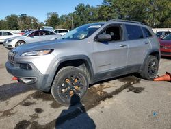 Jeep Cherokee salvage cars for sale: 2017 Jeep Cherokee Trailhawk