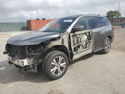 Salvage cars for sale from Copart Homestead, FL: 2018 Nissan Pathfinder S