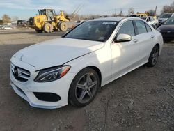 Mercedes-Benz c-Class salvage cars for sale: 2016 Mercedes-Benz C 300 4matic