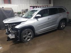 Toyota Highlander salvage cars for sale: 2017 Toyota Highlander Limited