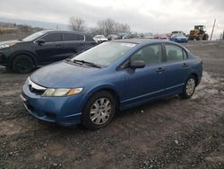 Salvage cars for sale from Copart Chambersburg, PA: 2009 Honda Civic VP