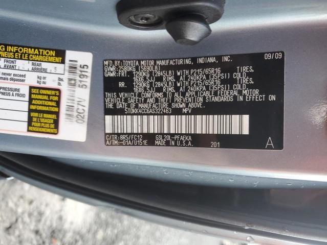 2010 Toyota Sienna CE