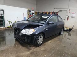 Hyundai Accent salvage cars for sale: 2010 Hyundai Accent Blue