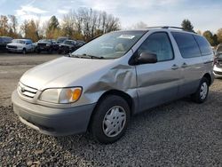 Toyota Sienna le salvage cars for sale: 2001 Toyota Sienna LE