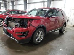 Ford Explorer salvage cars for sale: 2017 Ford Explorer XLT