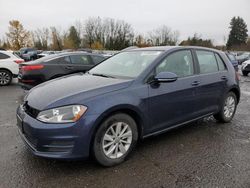 Volkswagen Golf salvage cars for sale: 2015 Volkswagen Golf