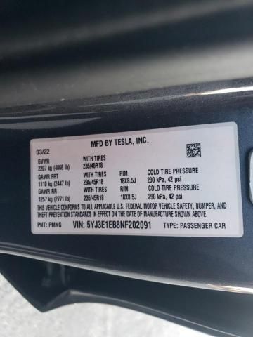 2022 Tesla Model 3