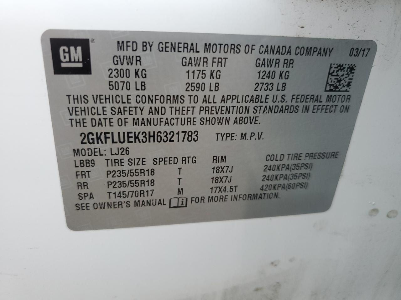 2017 GMC Terrain slt