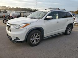 Toyota Highlander salvage cars for sale: 2015 Toyota Highlander XLE