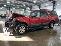 Ford Expedition salvage cars for sale: 2007 Ford Expedition EL XLT