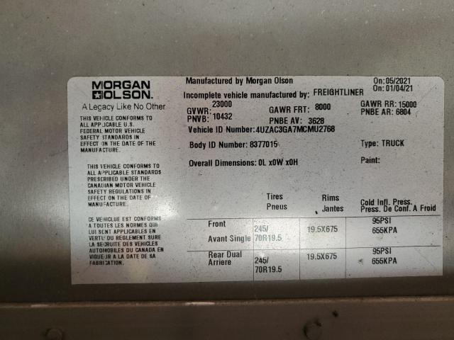 2021 Freightliner Chassis m Line Walk-in van