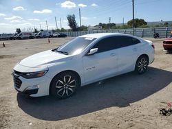 Chevrolet Malibu salvage cars for sale: 2021 Chevrolet Malibu RS