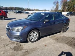 Salvage cars for sale from Copart Dunn, NC: 2018 Subaru Legacy 2.5I