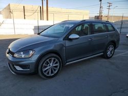 Volkswagen Golf salvage cars for sale: 2017 Volkswagen Golf Alltrack S