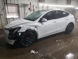 Tesla Model y salvage cars for sale: 2021 Tesla Model Y