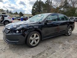 Volkswagen salvage cars for sale: 2013 Volkswagen Passat SE