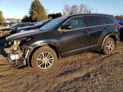 Toyota Highlander salvage cars for sale: 2017 Toyota Highlander SE