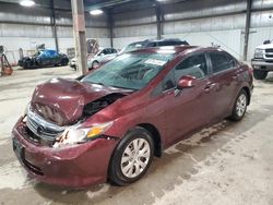 Honda Civic salvage cars for sale: 2012 Honda Civic LX