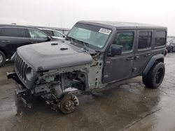 Jeep Wrangler salvage cars for sale: 2018 Jeep Wrangler Unlimited Sport