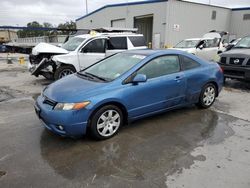 Honda Civic salvage cars for sale: 2006 Honda Civic LX